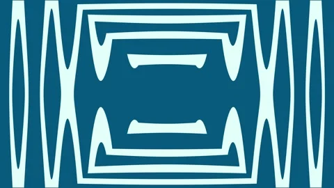 This is a blue and white geometric pattern that shifts to create digital tunnel Stock-Footage 332813174