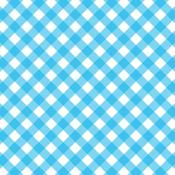 Blue and white gingham background. vector illustration Stock Illustration