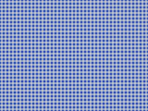 Blue and White Gingham Plaid Pattern Background with Fabric Texture Stock Illustration