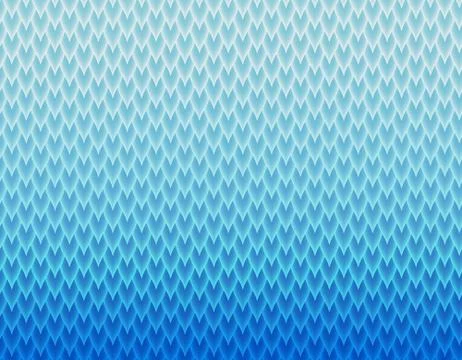 Blue and white gradient snake skin pattern, long sharp scale イラスト素材