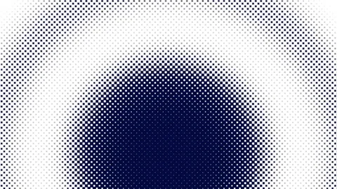 Blue and white halftone circle pattern Stock Footage 311608867