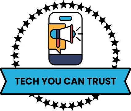 A blue and white logo with a microphone and a star 스톡 일러스트