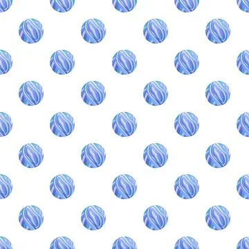 Blue and white marbles creating a seamless pattern Illustrazione stock