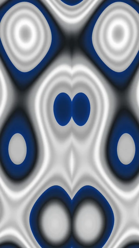 Blue and White Metaball Liquid Pattern Abstract Vertical Motion Loop Stock Footage 345649648