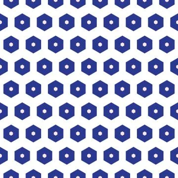 Blue and white moroccan seamless pattern イラスト素材
