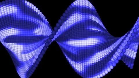 Blue and white moving spirals of molecules and dna medical and scientific s.. Illustrazione stock