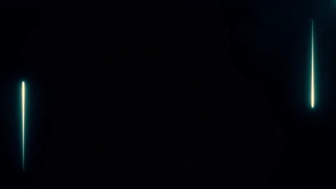 Blue and white neon rectangle frame at the screen border formed by a couple of Video stock 133888031