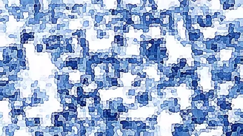 A blue and white patterned background with a white square in the middle Stock Footage 287608778