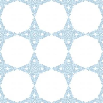 Blue and white patterned surface with geometric shapes Stock Illustration
