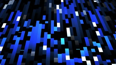 Blue and white pixelated digital background. Stock Footage 334664103