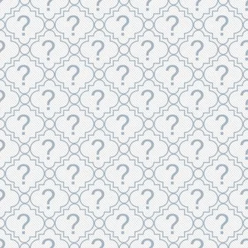 Blue and white question mark symbol pattern repeat background Stock Illustration