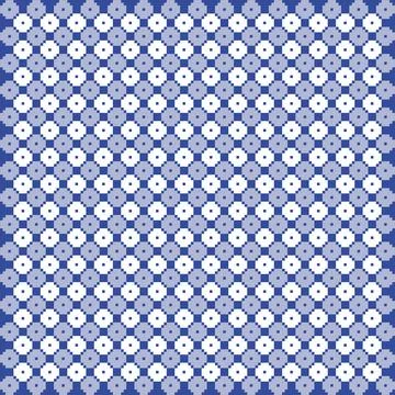 Blue And White Quilt Pattern Vector Stock Illustration