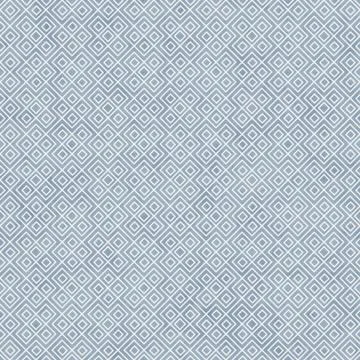 Blue and white square geometric repeat pattern background Stock Illustration