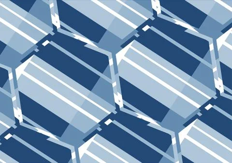 Blue and white striped background . Stock Illustration