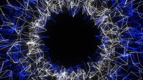 Blue and White Structures Moving Background VJ Loop in 4K Vídeos de archivo 330726462