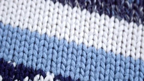 Blue and white sweater pattern for Christmas or winter design. Vídeo Stock 160458816