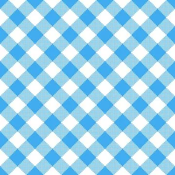 Blue and white tablecloth pattern Stock Illustration