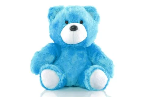 Blue and White Teddy Bear Stock Photos