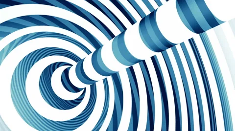 Blue and white torus loop animation. 스톡 동영상 50918846