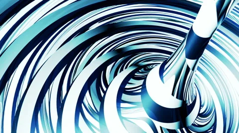 Blue and white torus loop animation. Stock Footage 50919045