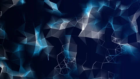Blue And White Triangles And Lines Pattern Video Animated Background Stock Footage 338066457
