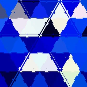 Blue and white triangles web pattern Stock Illustration