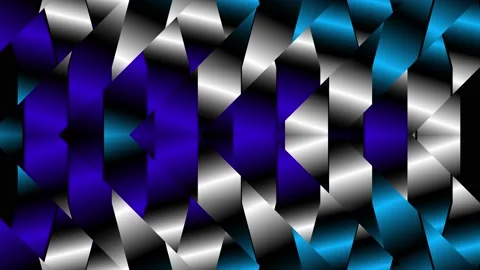 Blue and white triangular waves Stock Footage 162652462