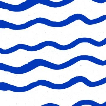 Blue and white wave pattern, linear design - vector illustration 스톡 일러스트