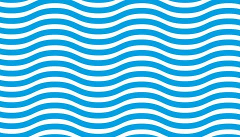 Blue and white wave stripes pattern background Stock Illustration