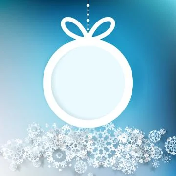 Blue and white winter design. EPS 10 Stock Illustration