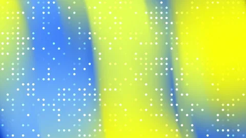 Blue and yellow abstract background with white dots suitable for design projects Stock Footage 334640827