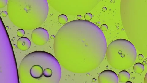 Blue and yellow bubbles Video stock 155113244