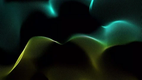 Blue and Yellow color trapcode form wave background. Creative digital wave .. Stockbeeldmateriaal 237430758