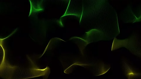 Blue and yellow color trapcode form wave background. Creative digital wave .. Stockbeeldmateriaal 237430760