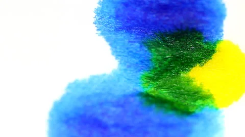 Blue and Yellow Drop Stock Footage 25396346