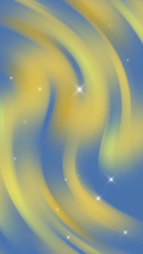 Blue and yellow gradient background with blink star glitter vertical Stock Footage 313087731