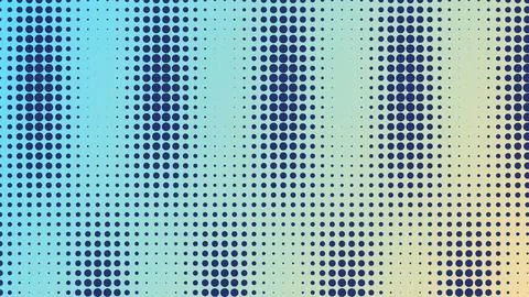Blue and Yellow Gradient Halftone Dot Background with Modern Minimalist Pop.. Stock Illustration