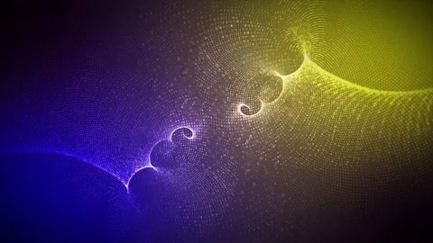 Blue and yellow gradient moving spiral background Stock Footage 204723916