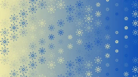 Blue and Yellow Halftone Star Pattern Motion Graphic Stock Footage 345980146