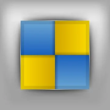 Blue and yellow layout Stock Illustration