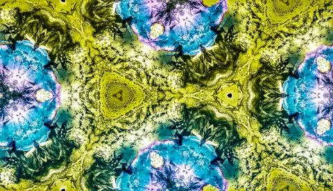 Blue and yellow pattern Stock Illustration