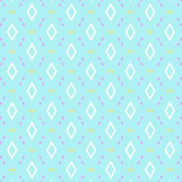 A blue and yellow patterned background that looks like diamonds on a pattern Stock Illustration