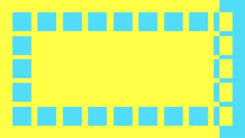 Blue and Yellow Scroll Stock Footage 151084264