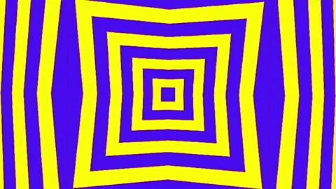 A blue and yellow striped pattern Stock Footage 248666127