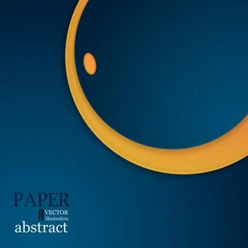 Blue and yellow vector background curve line with space overlap layer color for Illustrazione stock