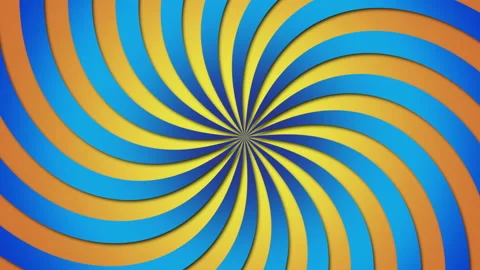 Blue and yellow vertigo stripes Stock Footage 166889810