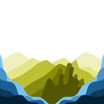 Blue and yellow wave pattern abstract background illustration Stock Illustration