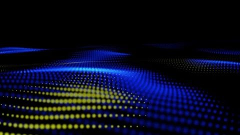 Blue and Yellow Waves Backgrounds 스톡 동영상 76139213