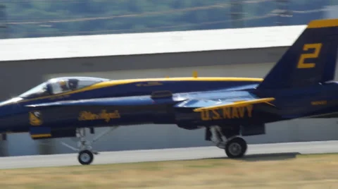 Blue Angel Landing Stockbeeldmateriaal 44237459
