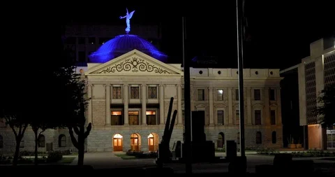Blue Angel at the State Capitol Stock Footage 129001274